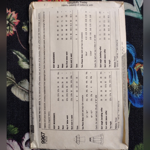 Simplicity Sewing Pattern 9967 - Picture 4 of 6